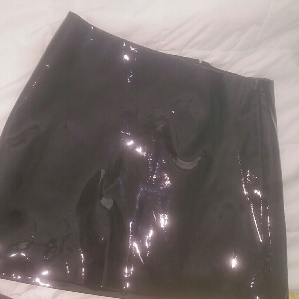 Vinyl skirt!!